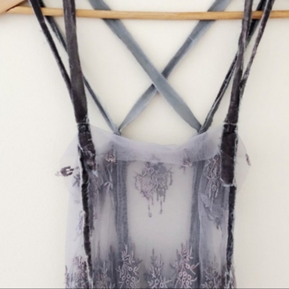 ISO!!! Free People Millicent Slip Grey/Dusty Lavender - Picture 3 of 6